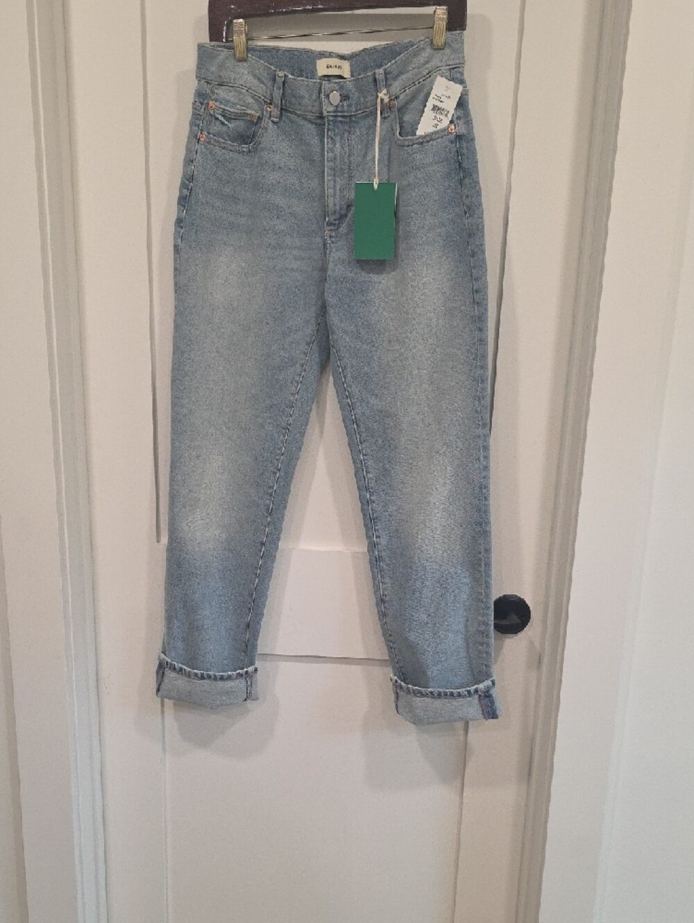 DL1961 Light Blue High-Rise Jeans, Sz 28